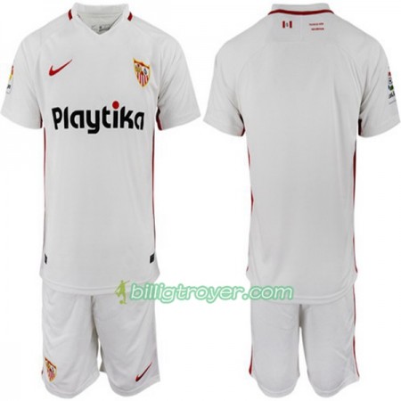 Billige Fotballdrakter Sevilla Barn Hjemmedraktsett 2018/19 Kortermet